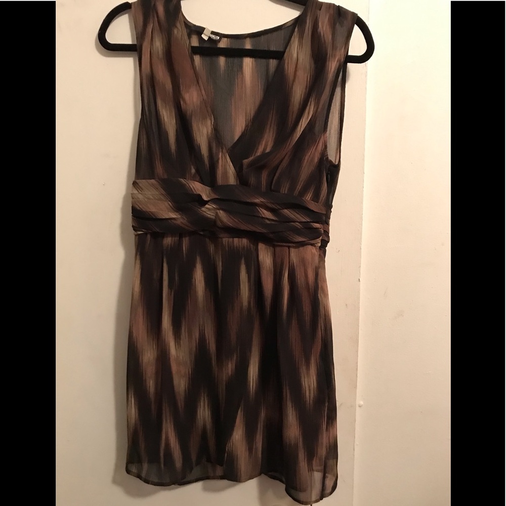 Faux Wrap Mini Dress